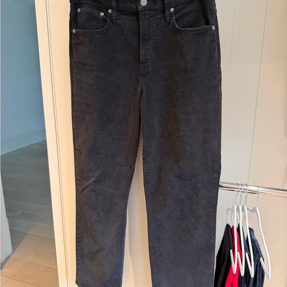 J Crew Black Corduroy Jeans
